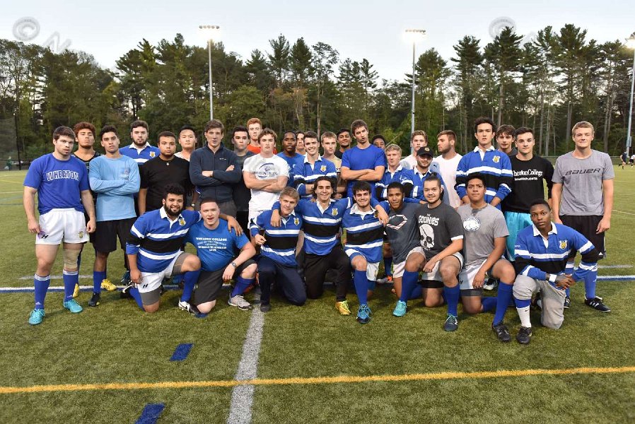 Wheaton Men\'s Rugby vs Mass Maritime.  Photo by Keith Nordstrom